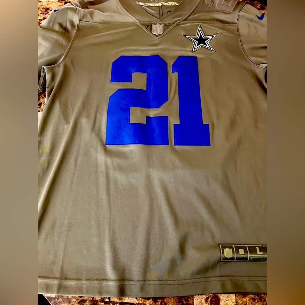 Authentic Nike Cowboys 2019 Salute to Service stitched jersey Ezekiel Elliot 21